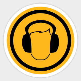 DJ Headphones Sticker